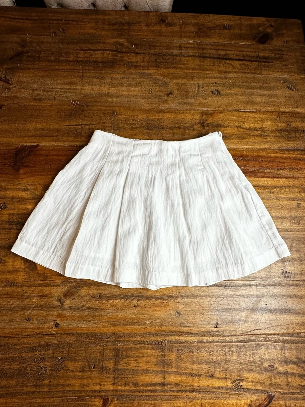 a new day White Circle Skirt with Pleats
